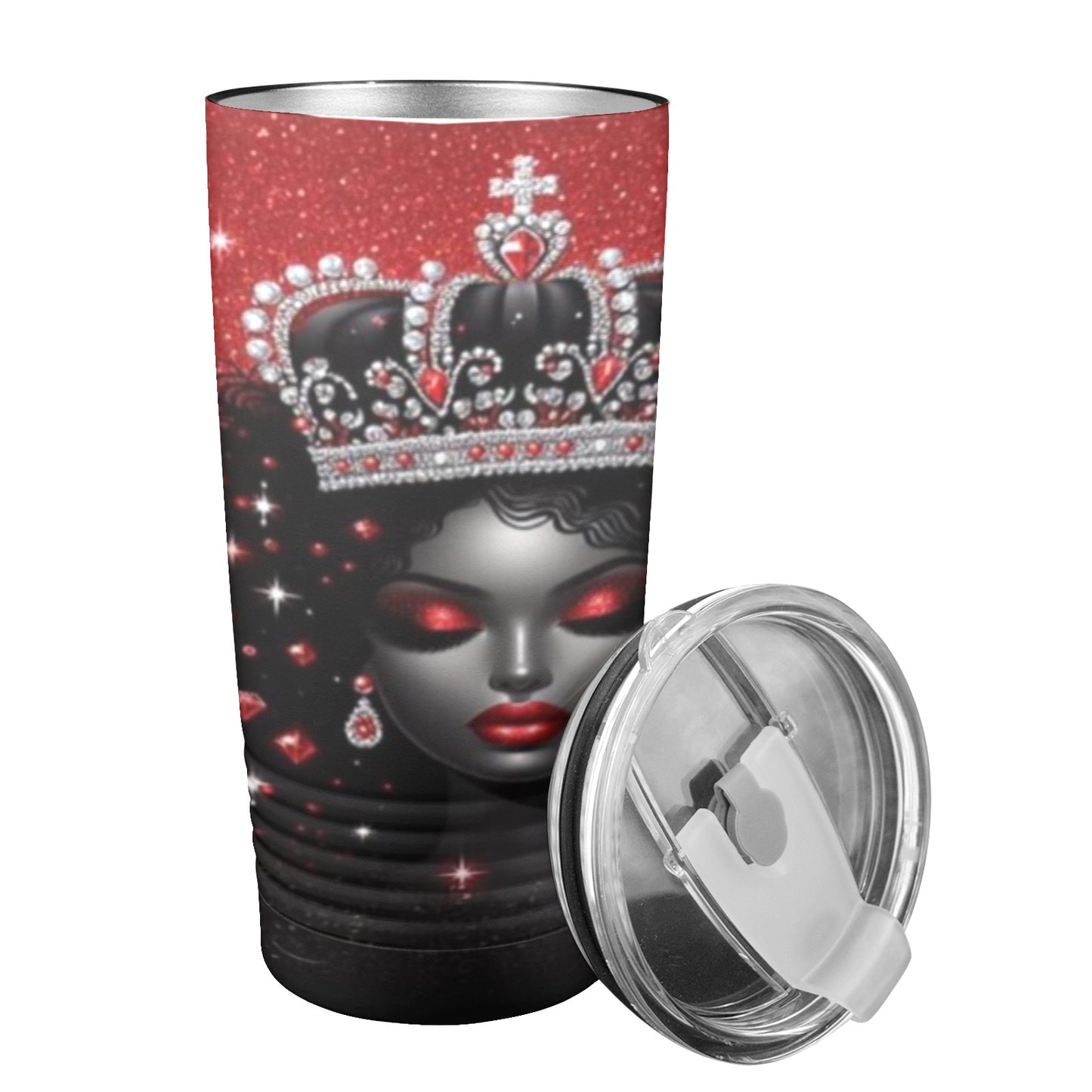 Black Queen 20oz Insulated Stainless Steel Mobile Tumbler