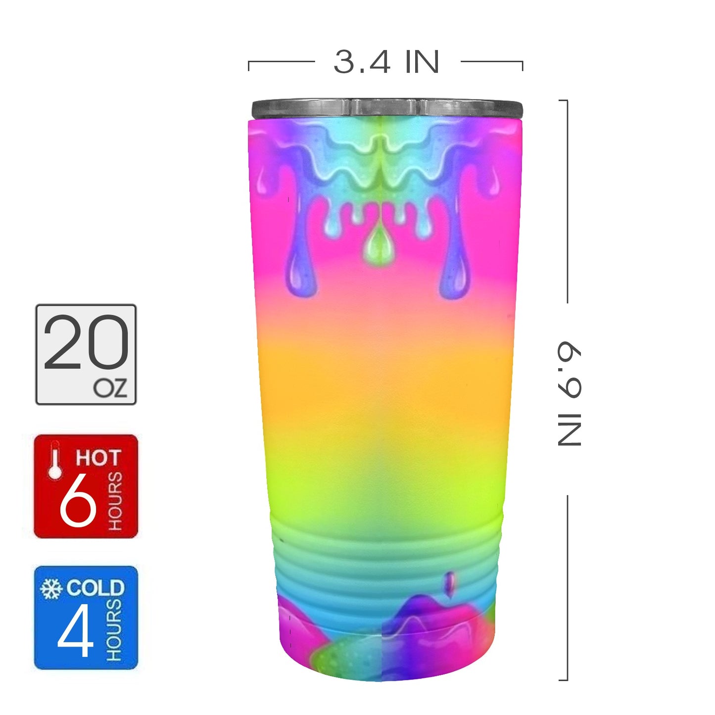 High Mermaid 20oz Insulated Stainless Steel Mobile Tumbler