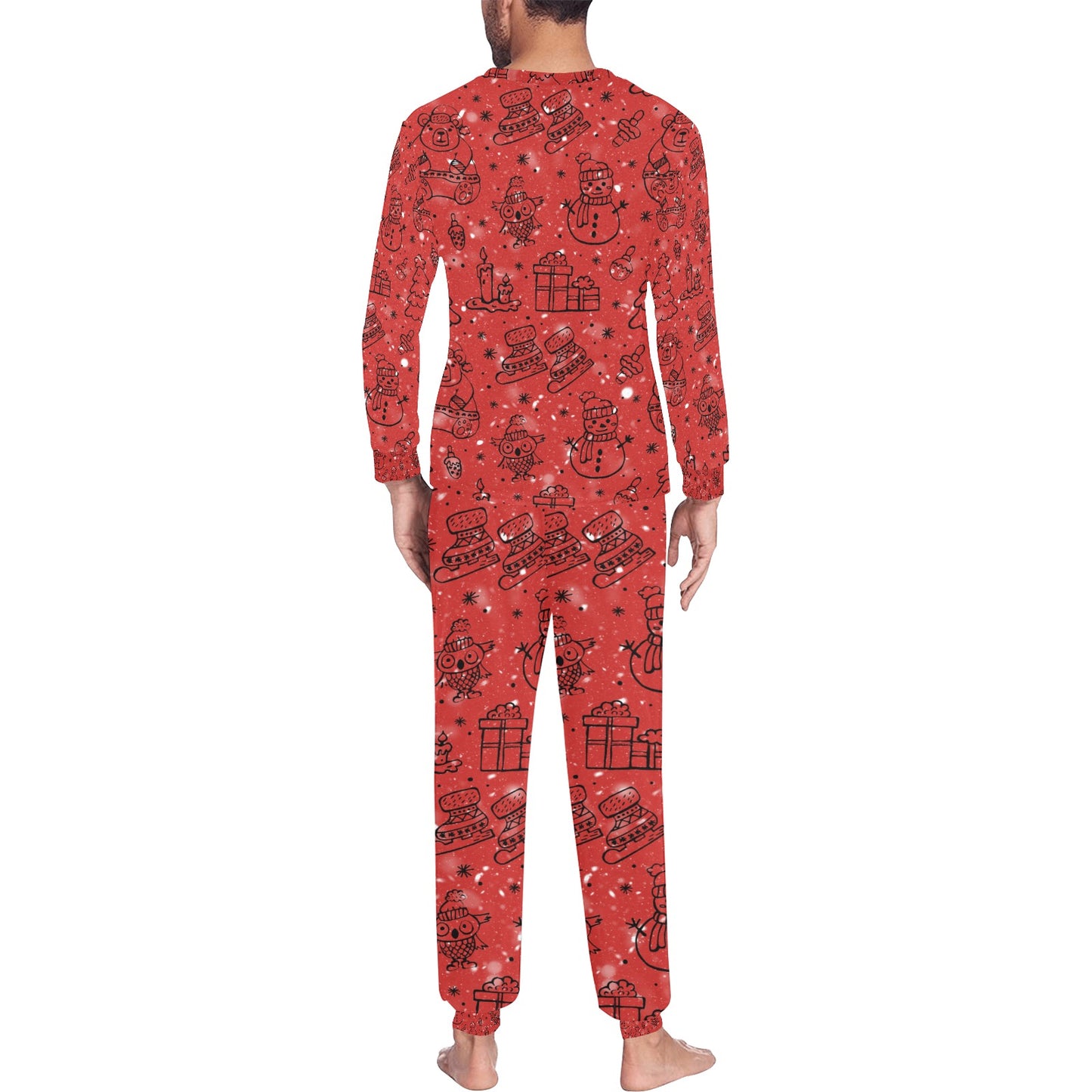 Red Christmas Men's Pajama Set