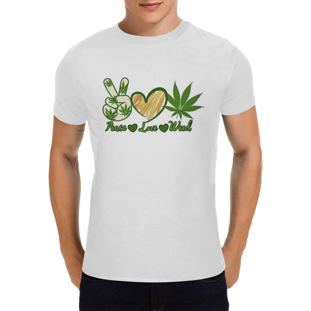 Peace, Love & Weed 420 Men's T-Shirt