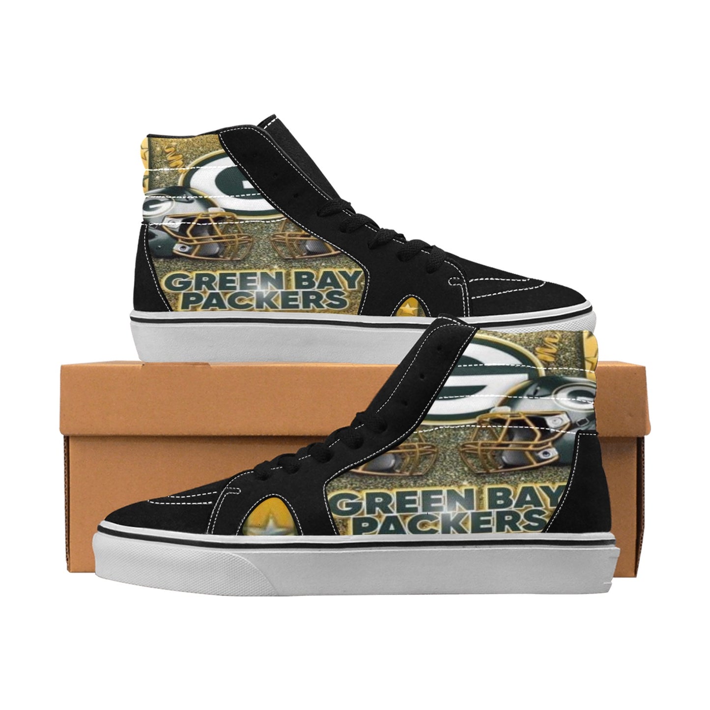 Green Bay Men's High Top Skateboarding Shoes