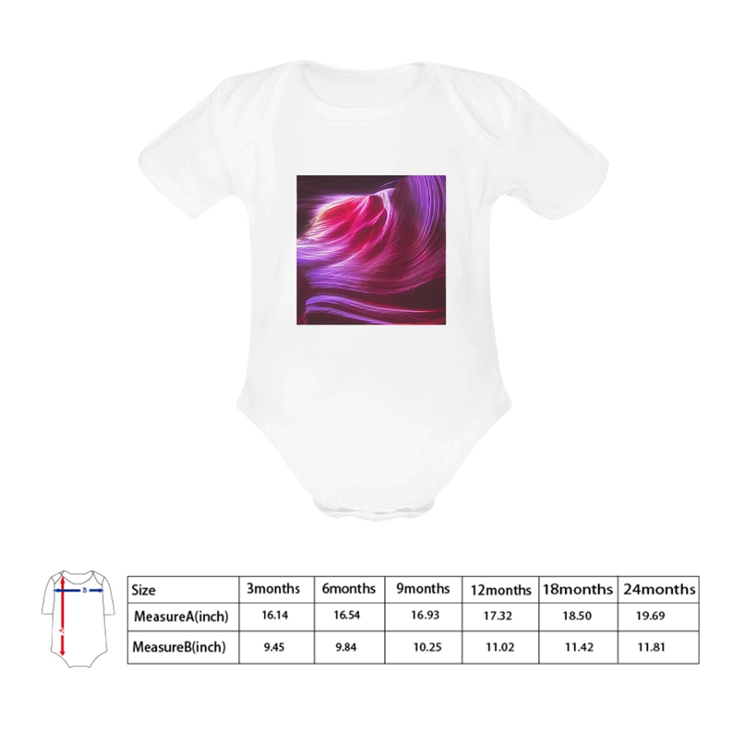 Purple Winds Baby Onesie