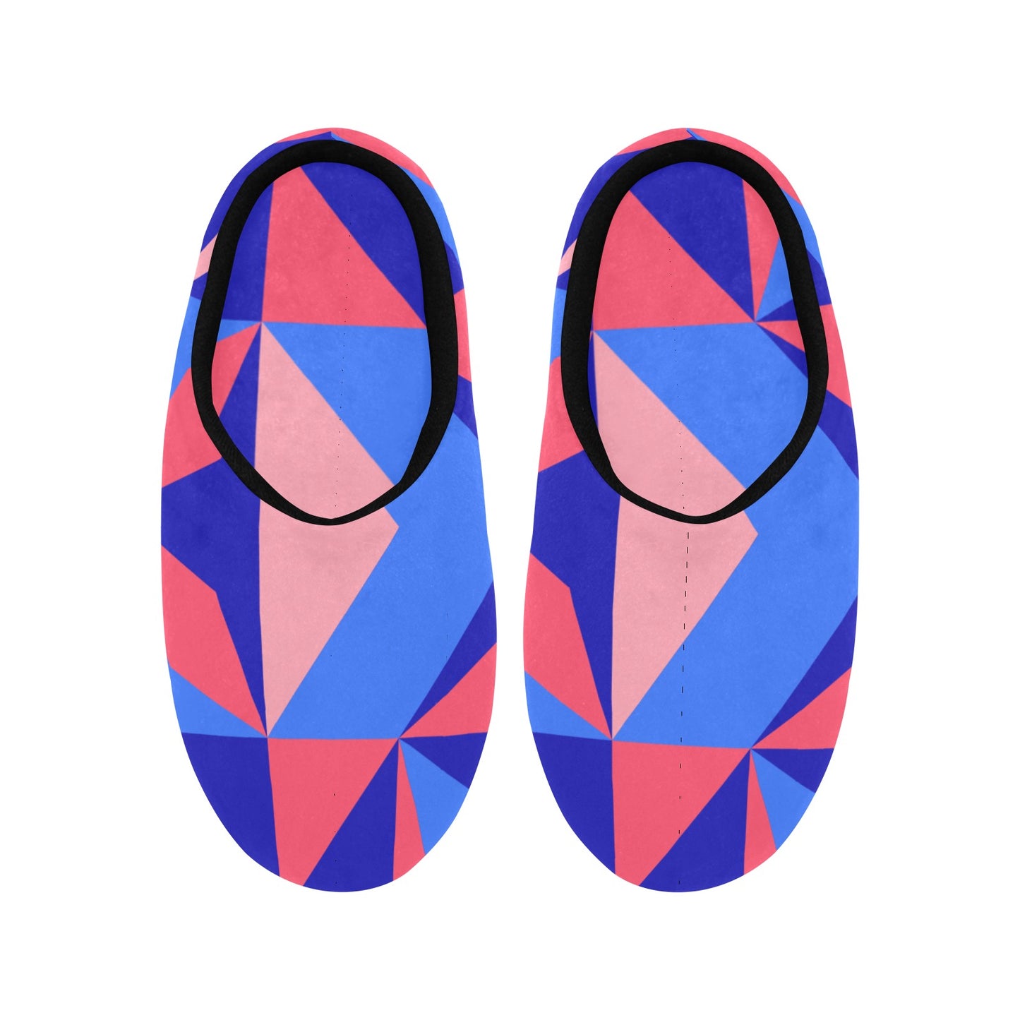 Colored Abstract Women's Non-Slip Cotton Slippers