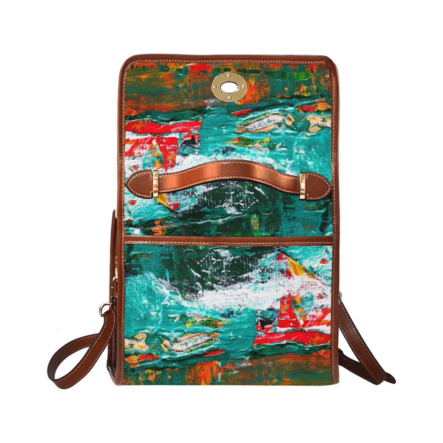 Painting Waterproof Bag-Brown