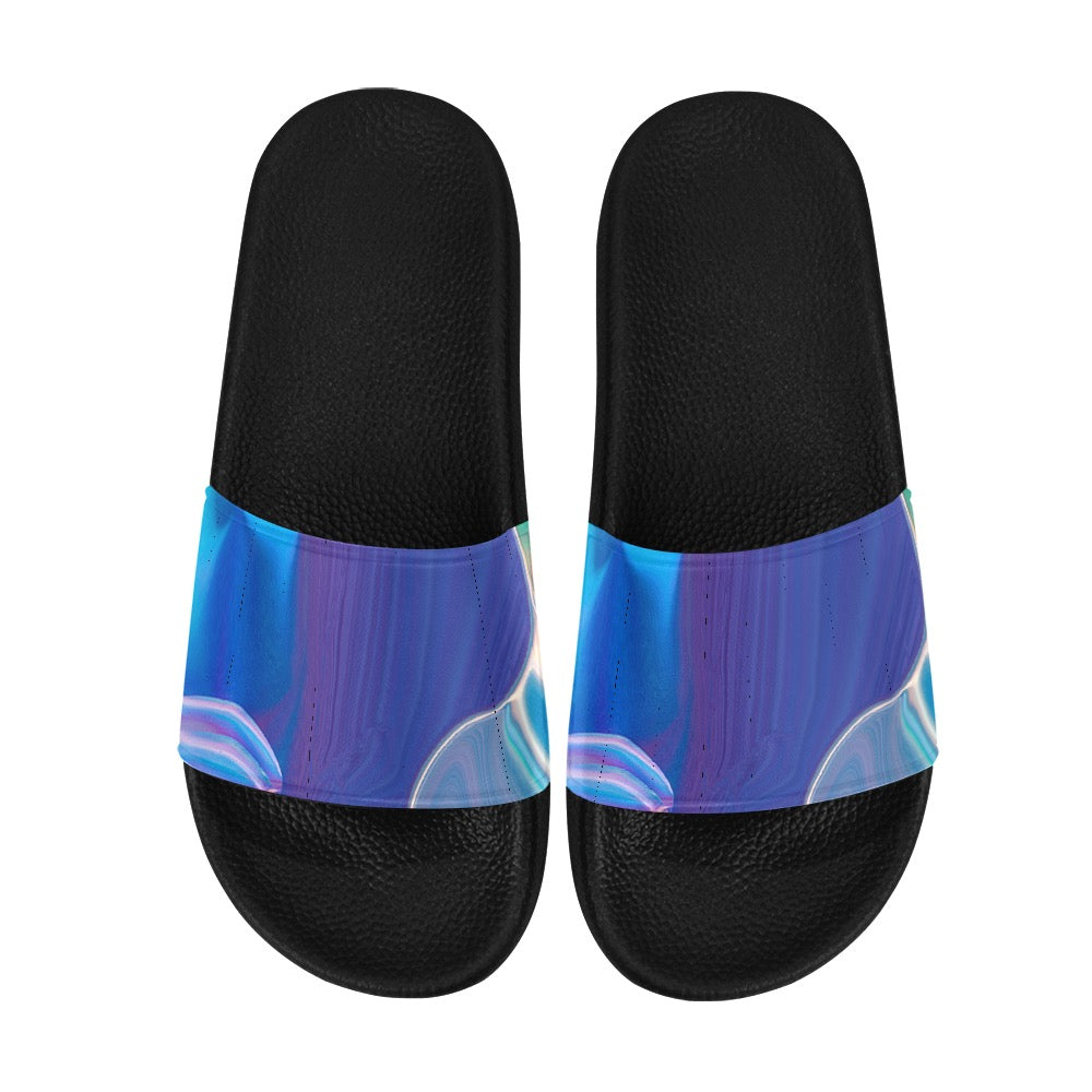 Blue Aura Men's Slides