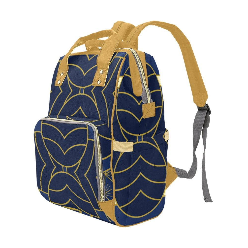 Navy Cut Multi-Function Diaper Backpack/Bag