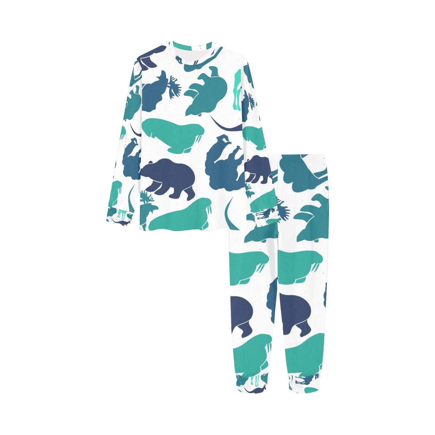 Blue Animals Youth Pajama Set