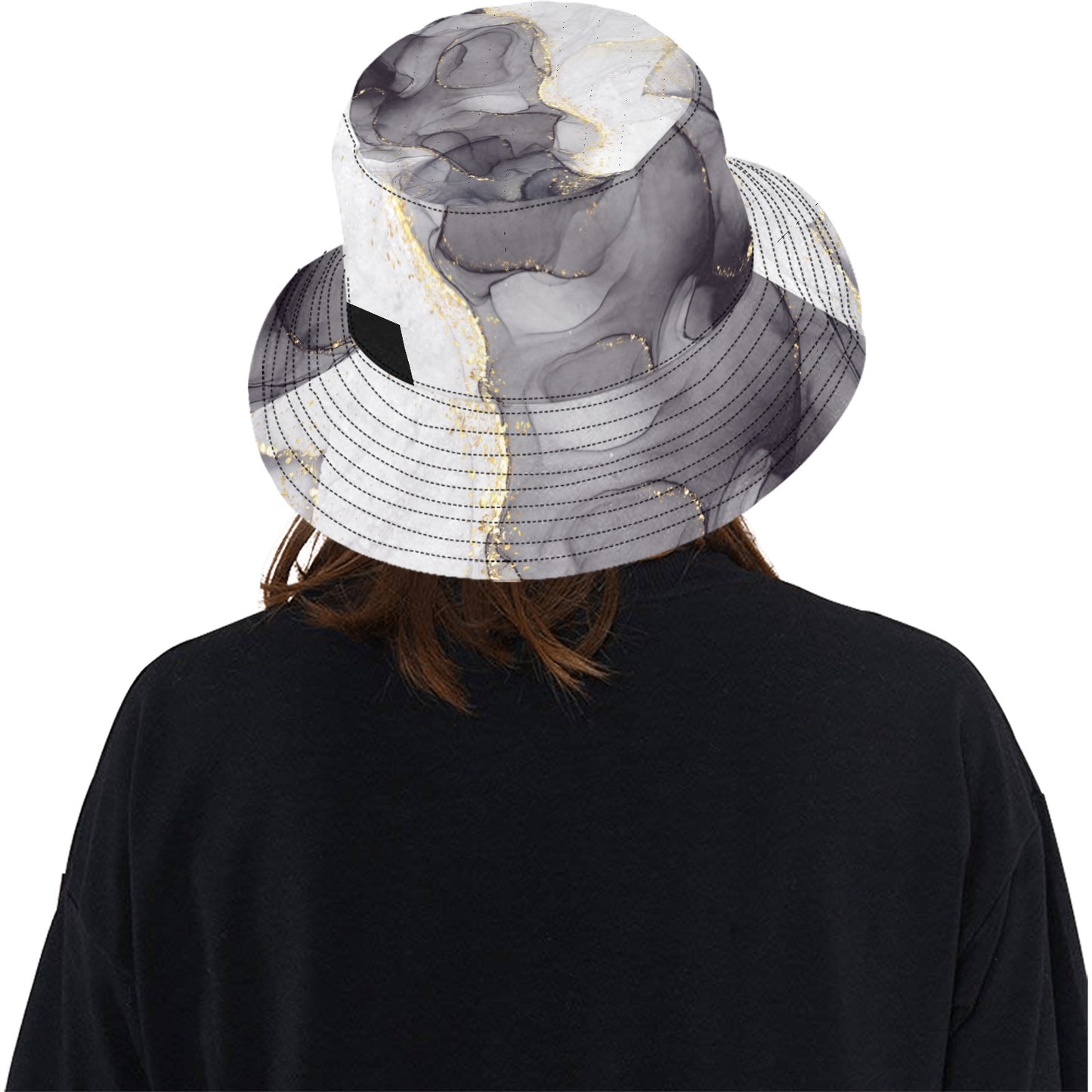 Grey Marble Unisex Bucket Hat