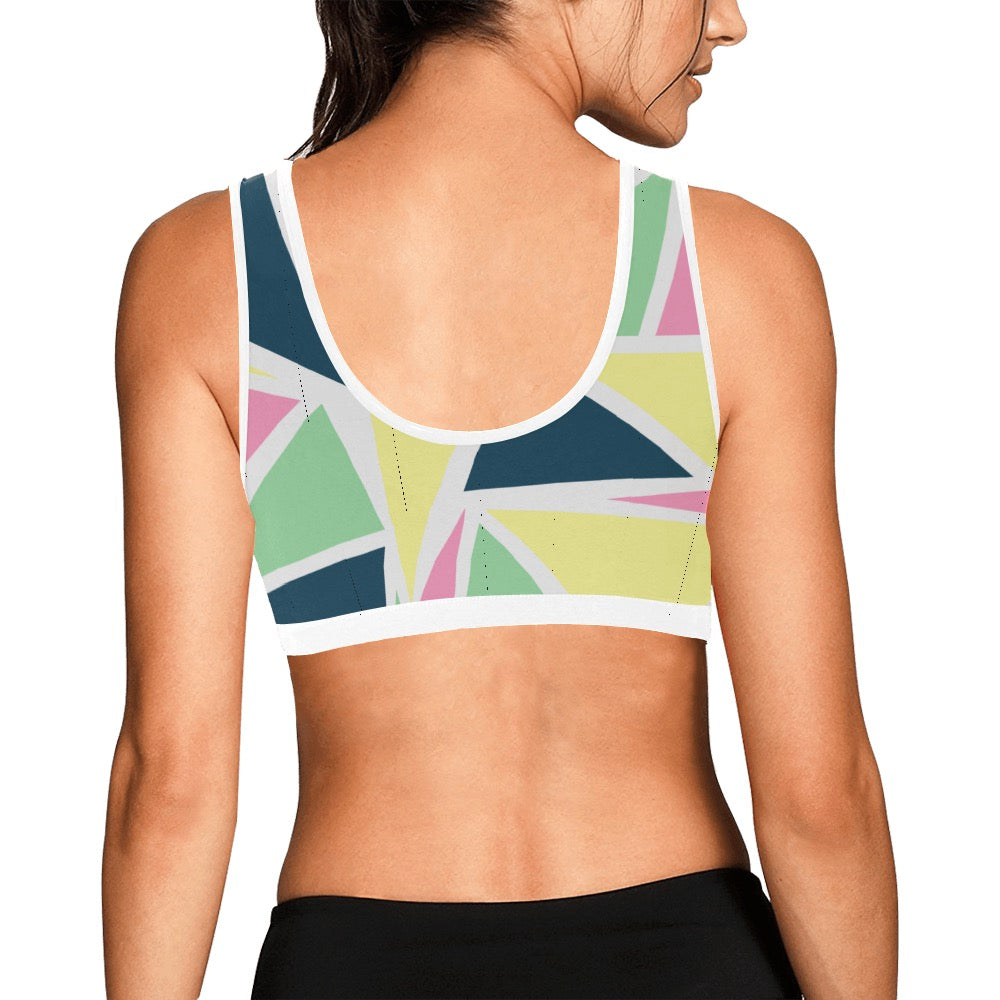 Colored Angles Women's Sports Bra