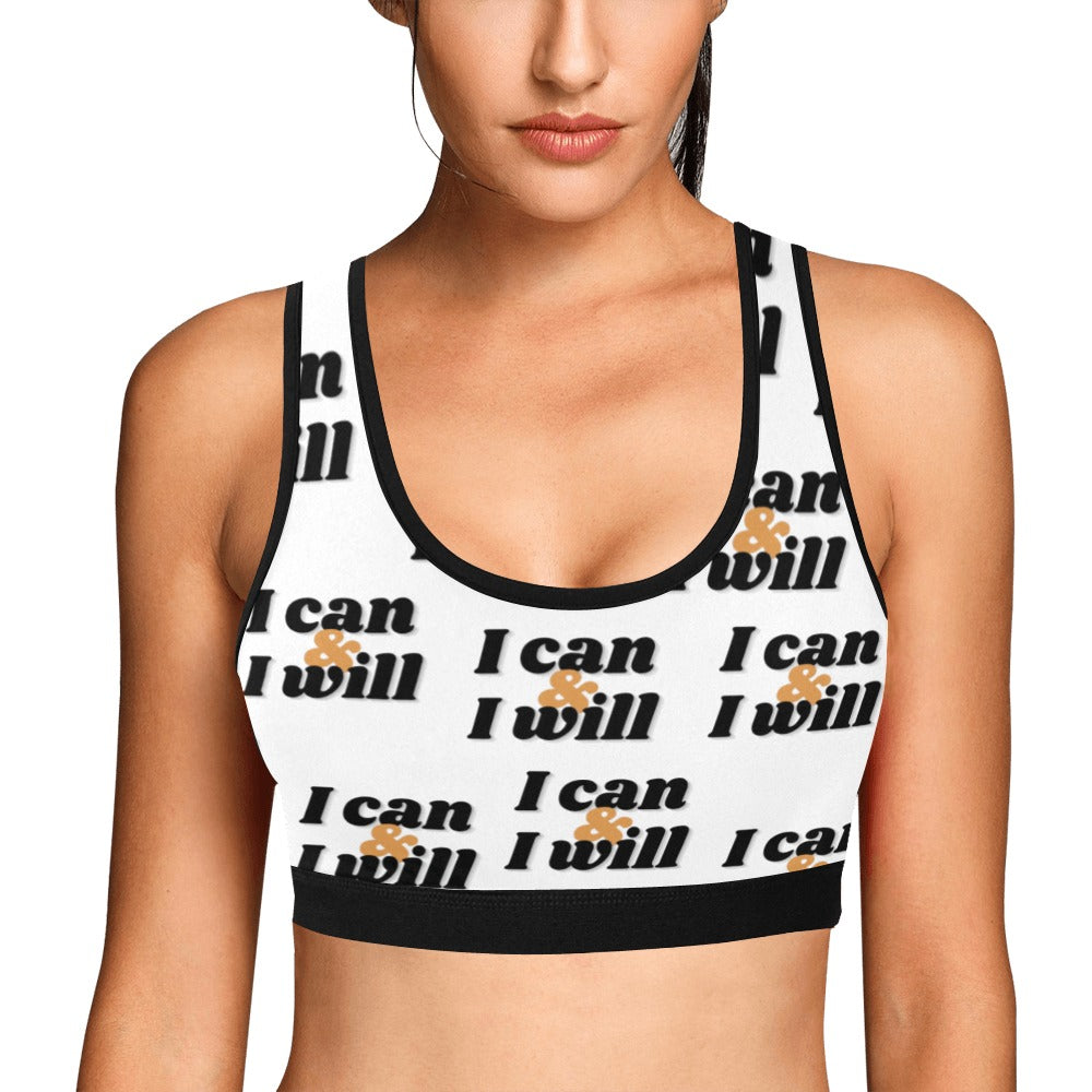 I Can & I Will Women's Sports Bra