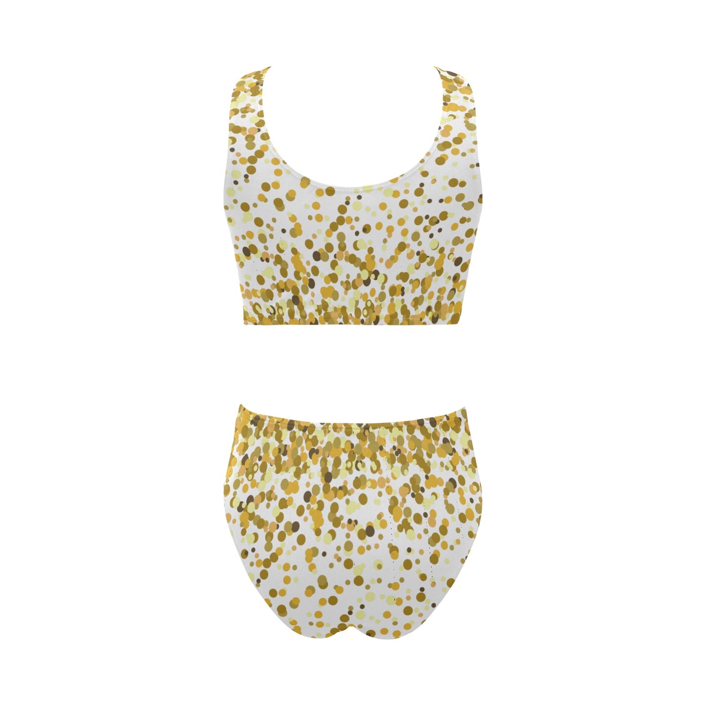 Gold Confetti Bow Tie Swimsuit