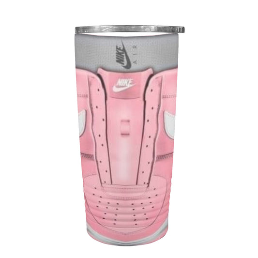 Pink and White Sneakers 20oz Insulated Stainless Steel Mobile Tumbler