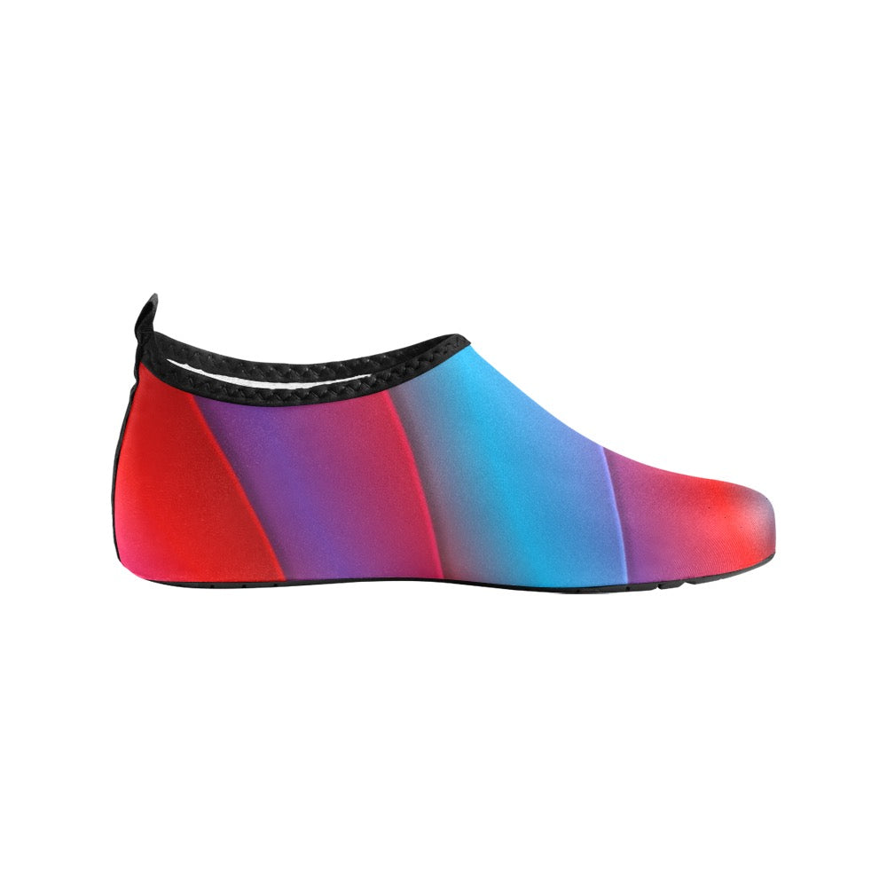 Red Stripe Women's Slip-On Water Shoes