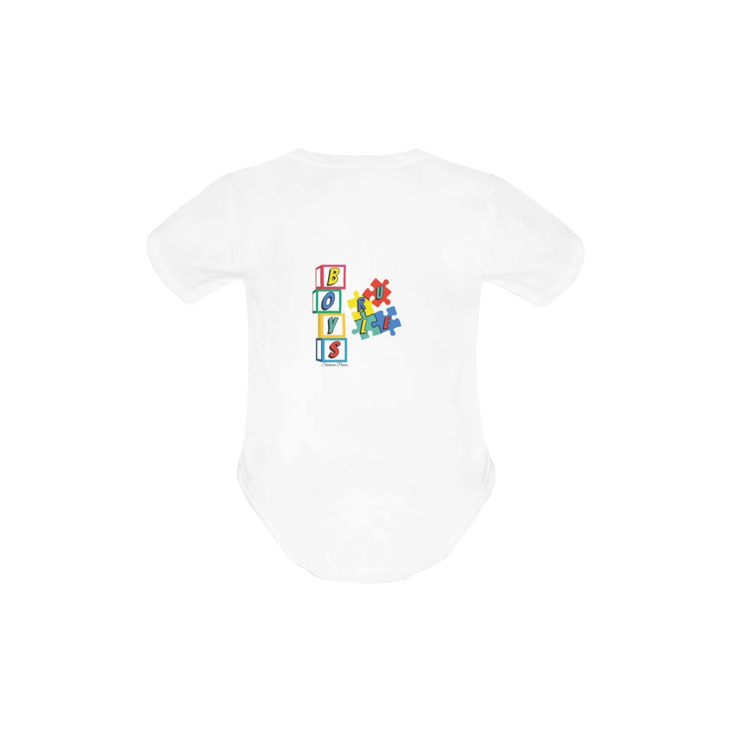 Boys Rule Baby Onesie