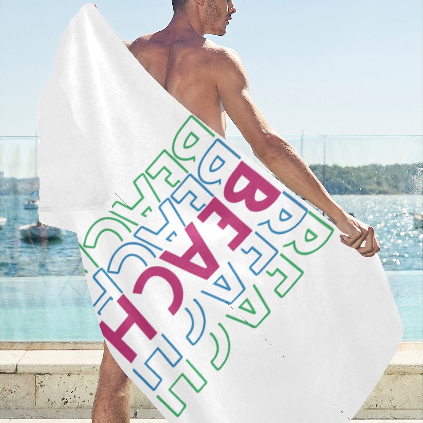 BEACH Beach Towel 32"x 71"