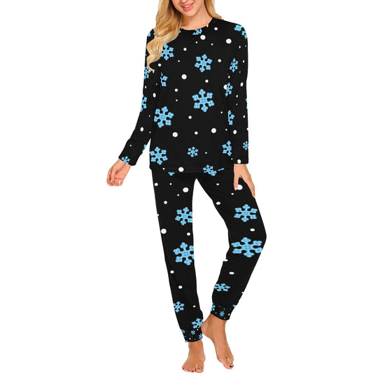 Night Snow Christmas Women's Pajama Set