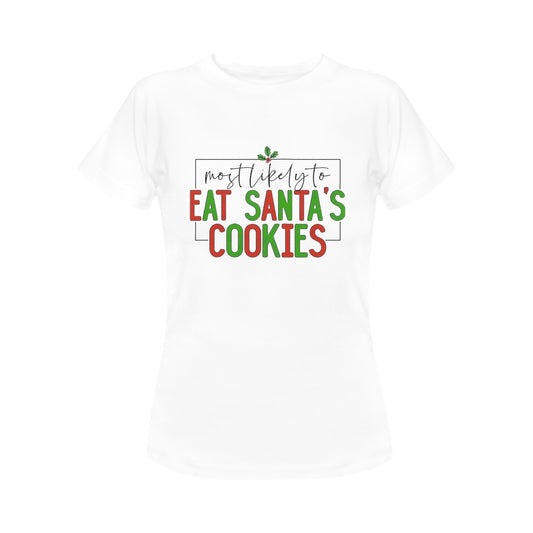 CHRISTMAS - Santa Cookies Women's T-Shirt