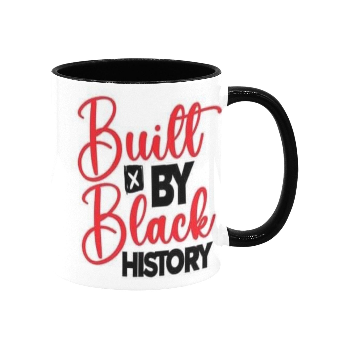 Built by black history Custom Inner Color Mug (11oz)