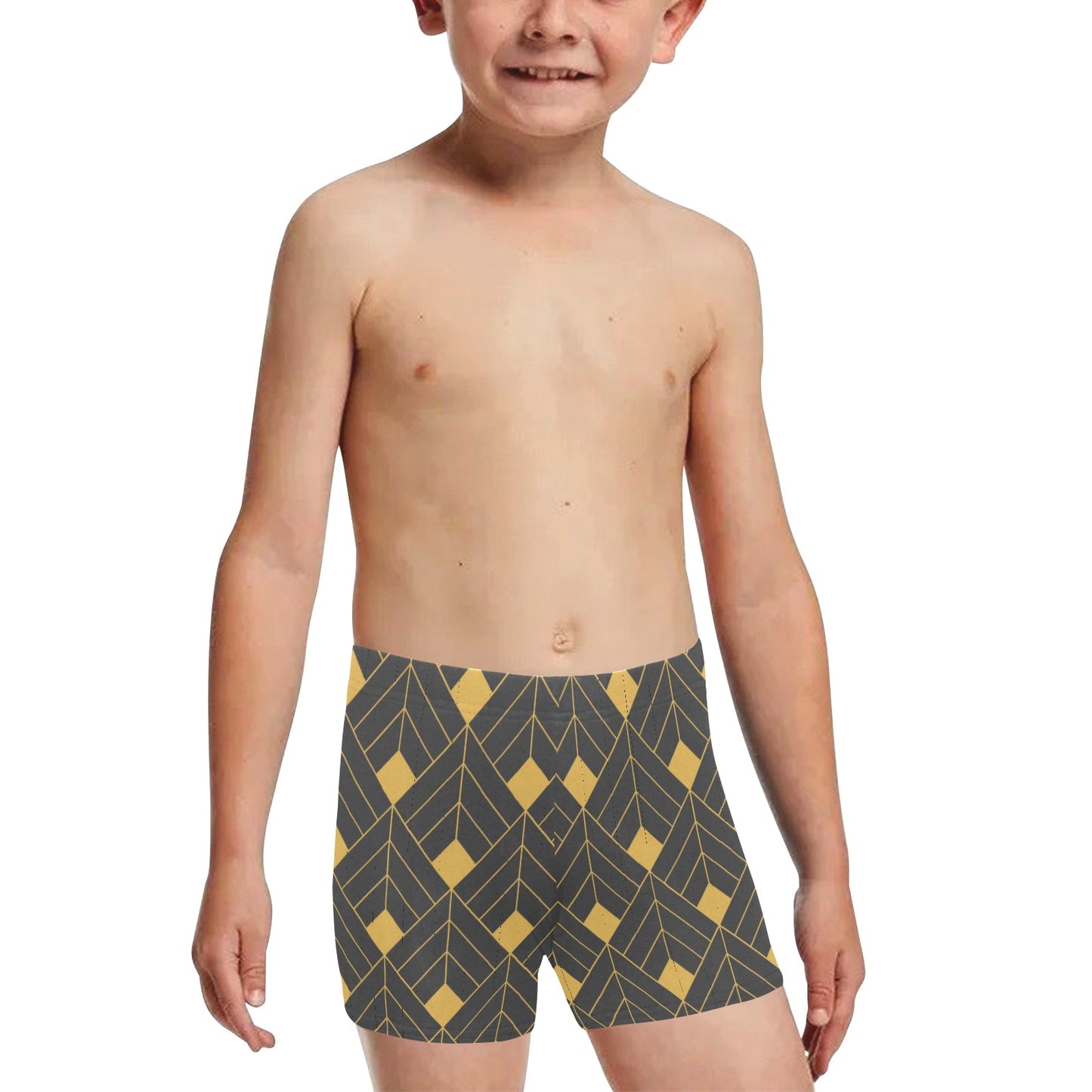 Gold Diamond Little Boys' Swimming Trunks