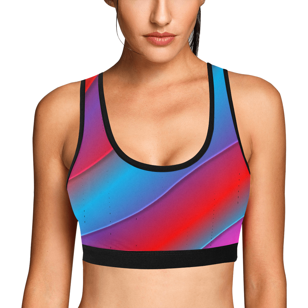 Red Brite Women's Sports Bra