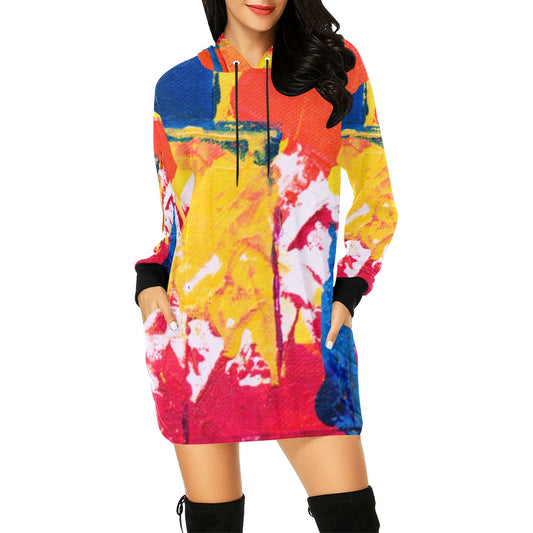 Mural Hoodie Mini Dress