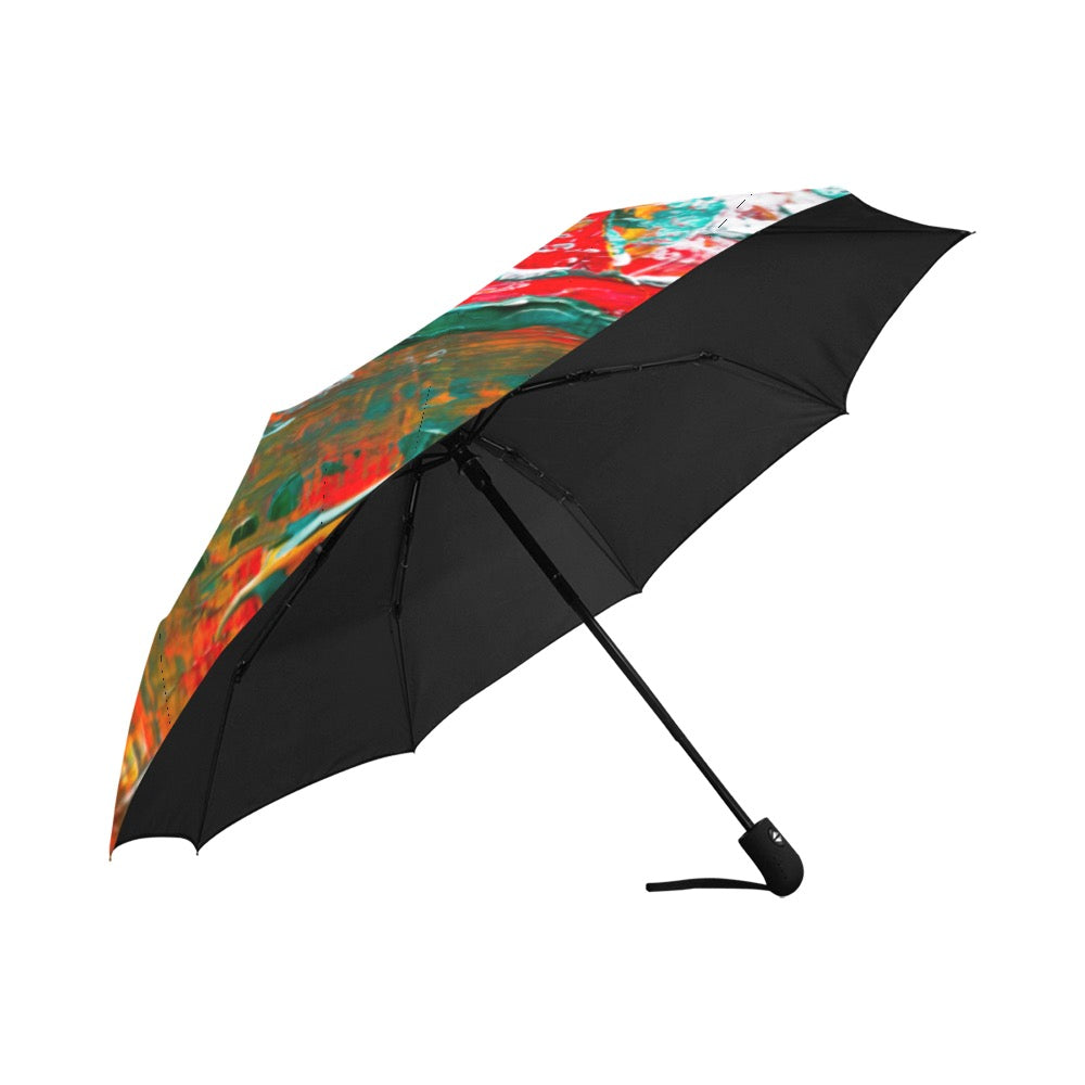 Painting Anti-UV Auto-Foldable Umbrella