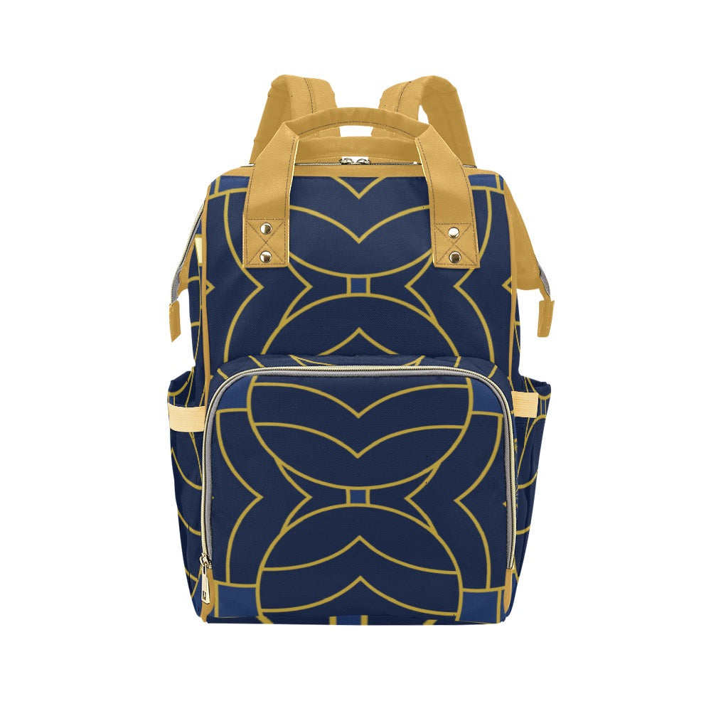 Navy Cut Multi-Function Diaper Backpack/Bag