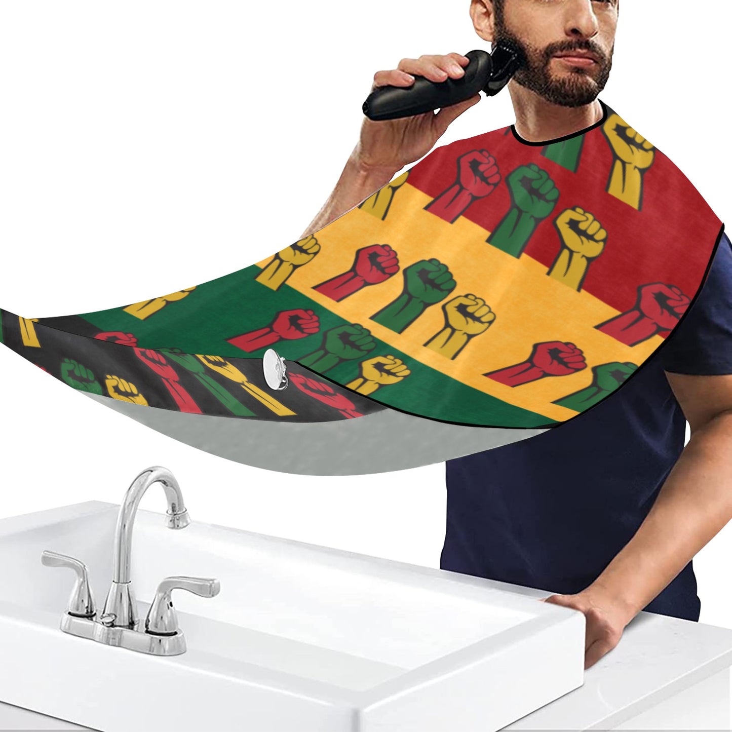 Fist of Unity Beard Apron for Men Shaving & Trimming