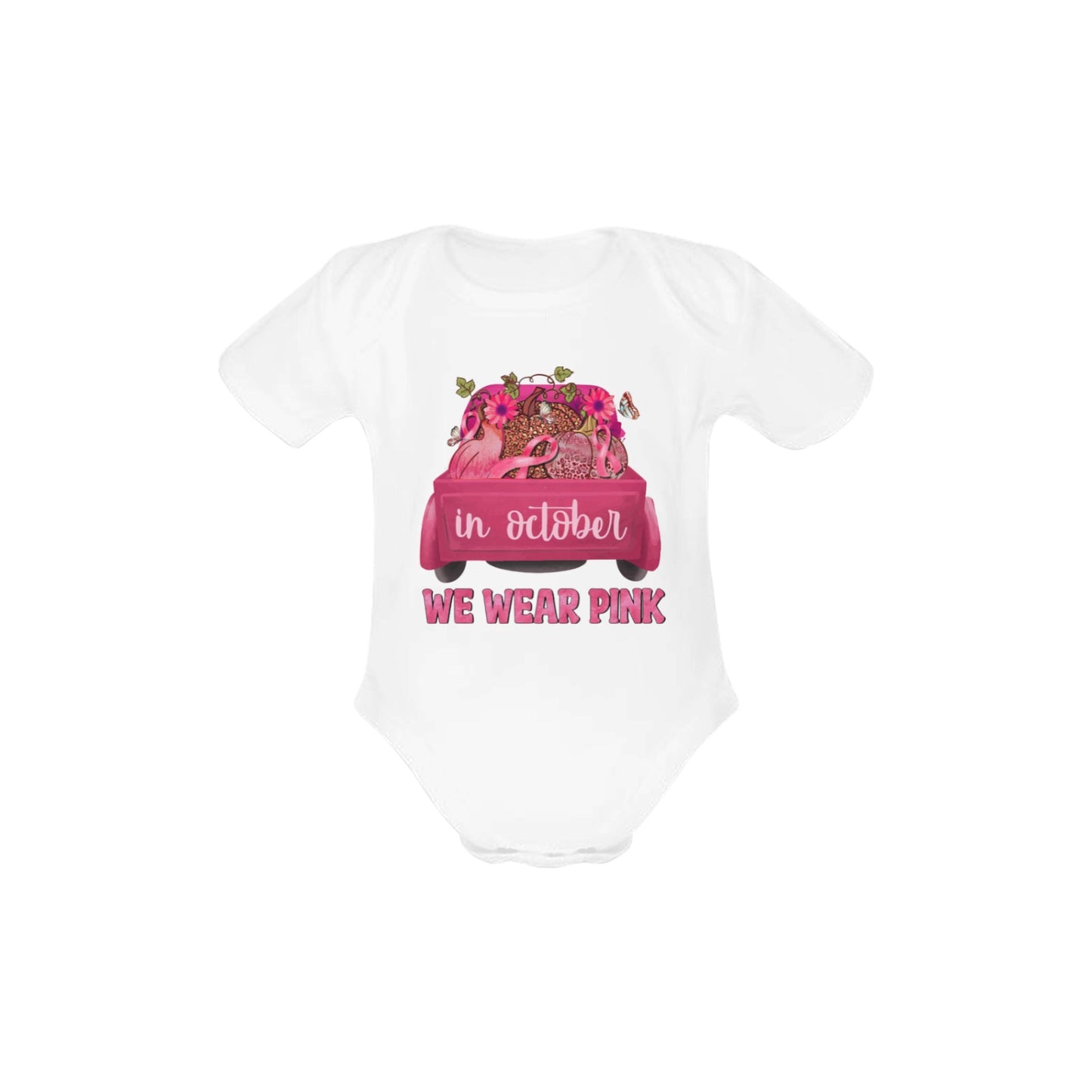 AWARENESS - We Wear Pink Baby Short Sleeve Onesie