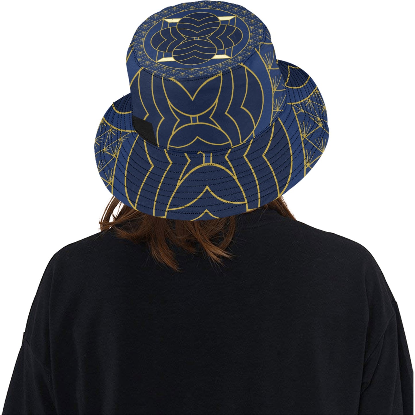 Navy Cut Unisex Bucket Hat