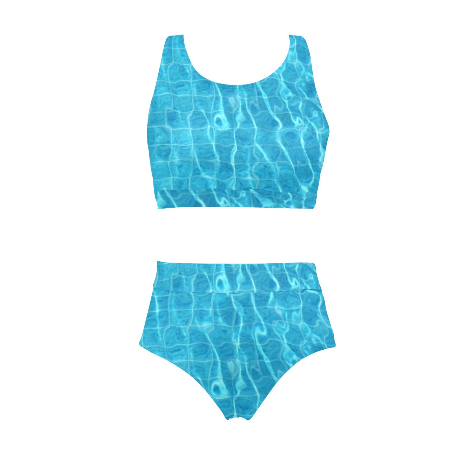 Pool Vibes Crop Top Bikini Set