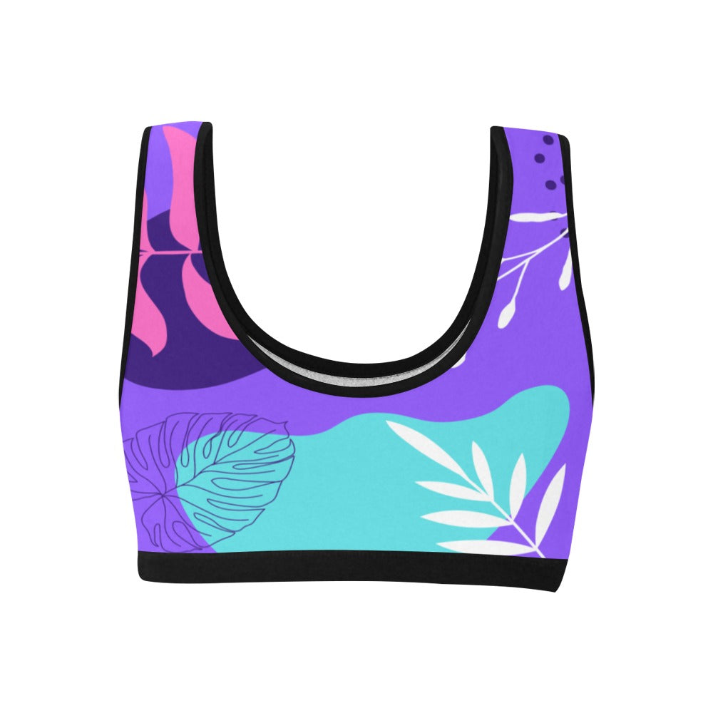 Purple Palms Women's Sports Bra