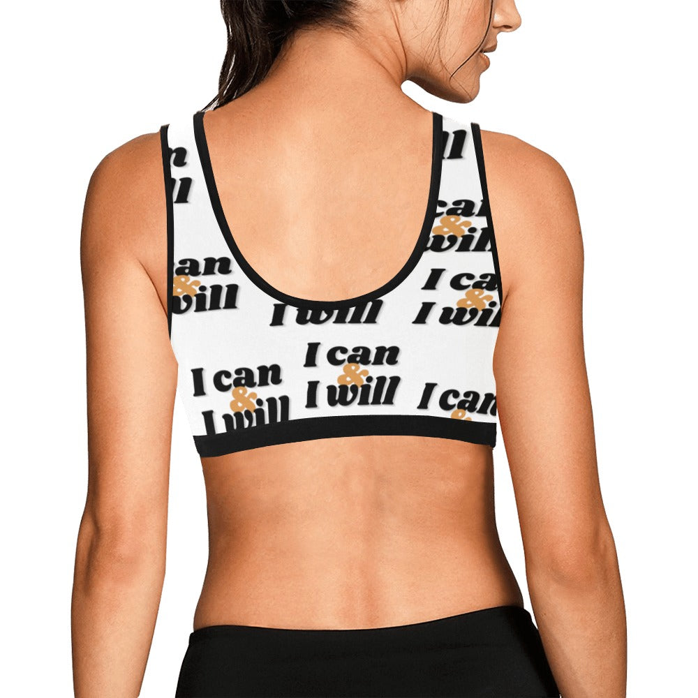 I Can & I Will Women's Sports Bra