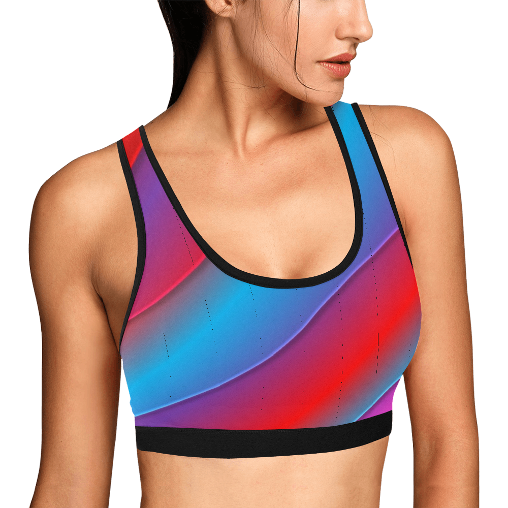 Red Brite Women's Sports Bra