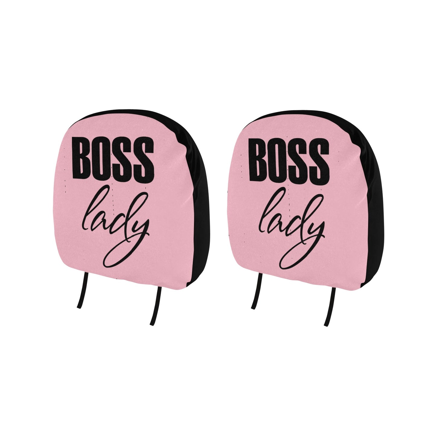 Boss Lady Car Headrest Cover (2pcs)