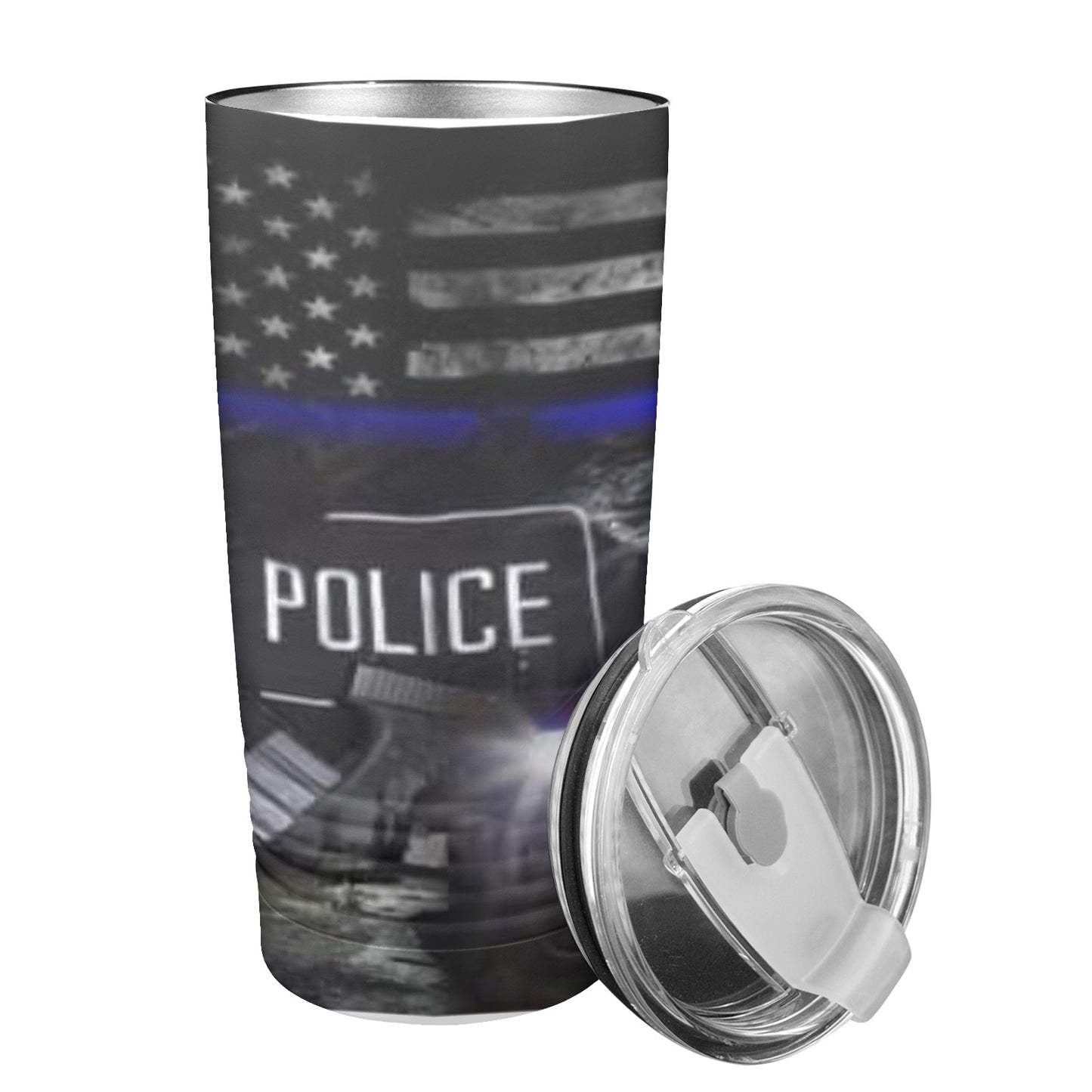 Police 20oz Insulated Stainless Steel Mobile Tumbler