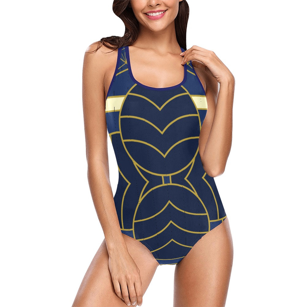 Navy Cut Swimsuit