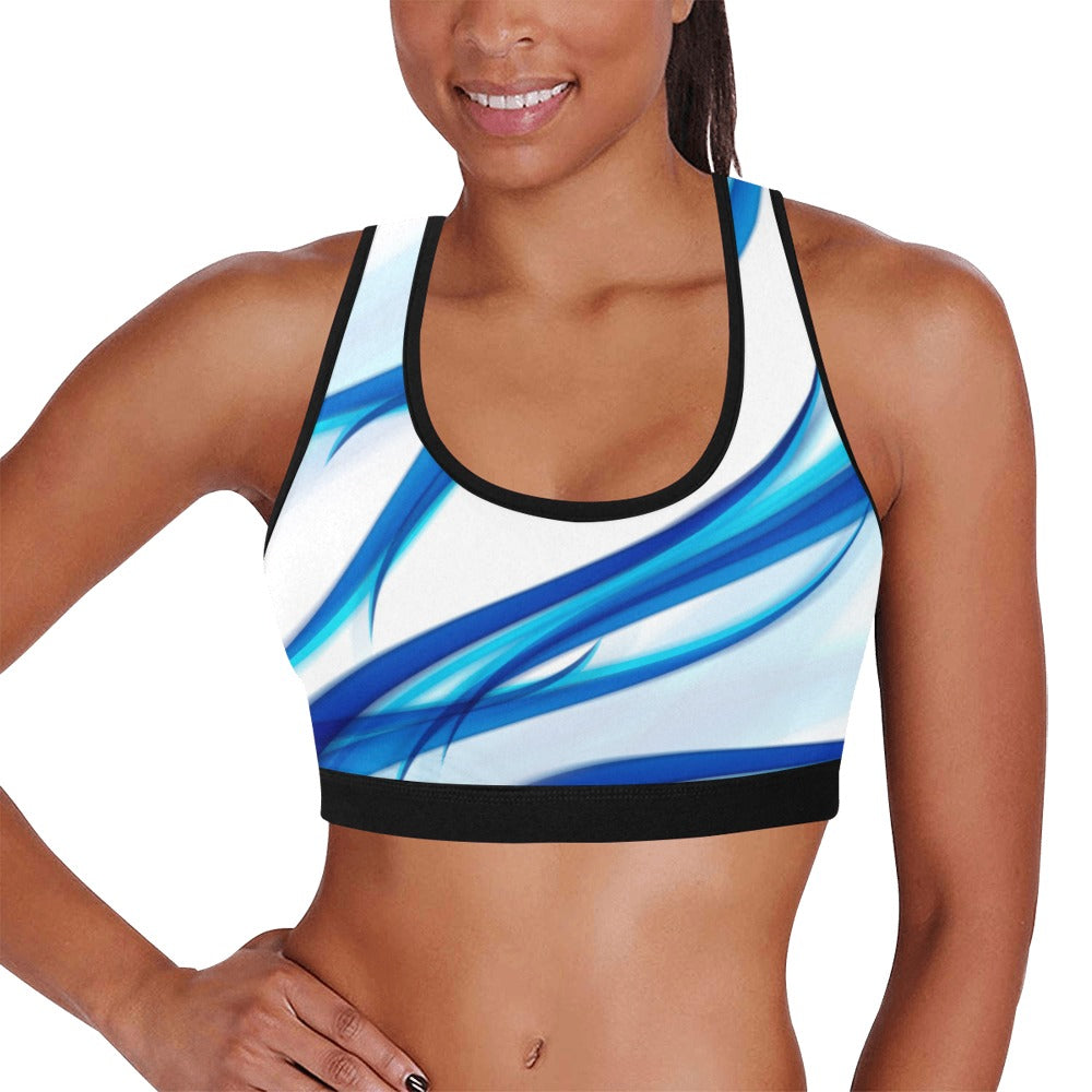 Blue Lightning Women's Sports Bra