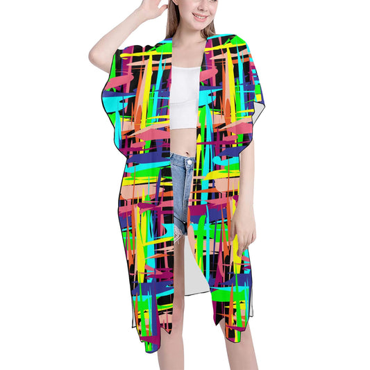 Colorful Lights  Chiffon Cover Up