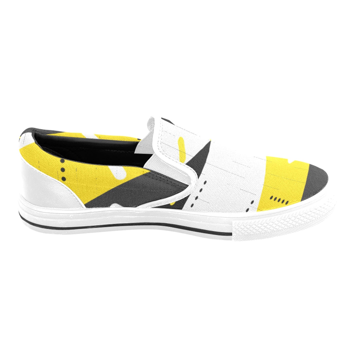 Black & Yellow Slip-on Shoes- Kid