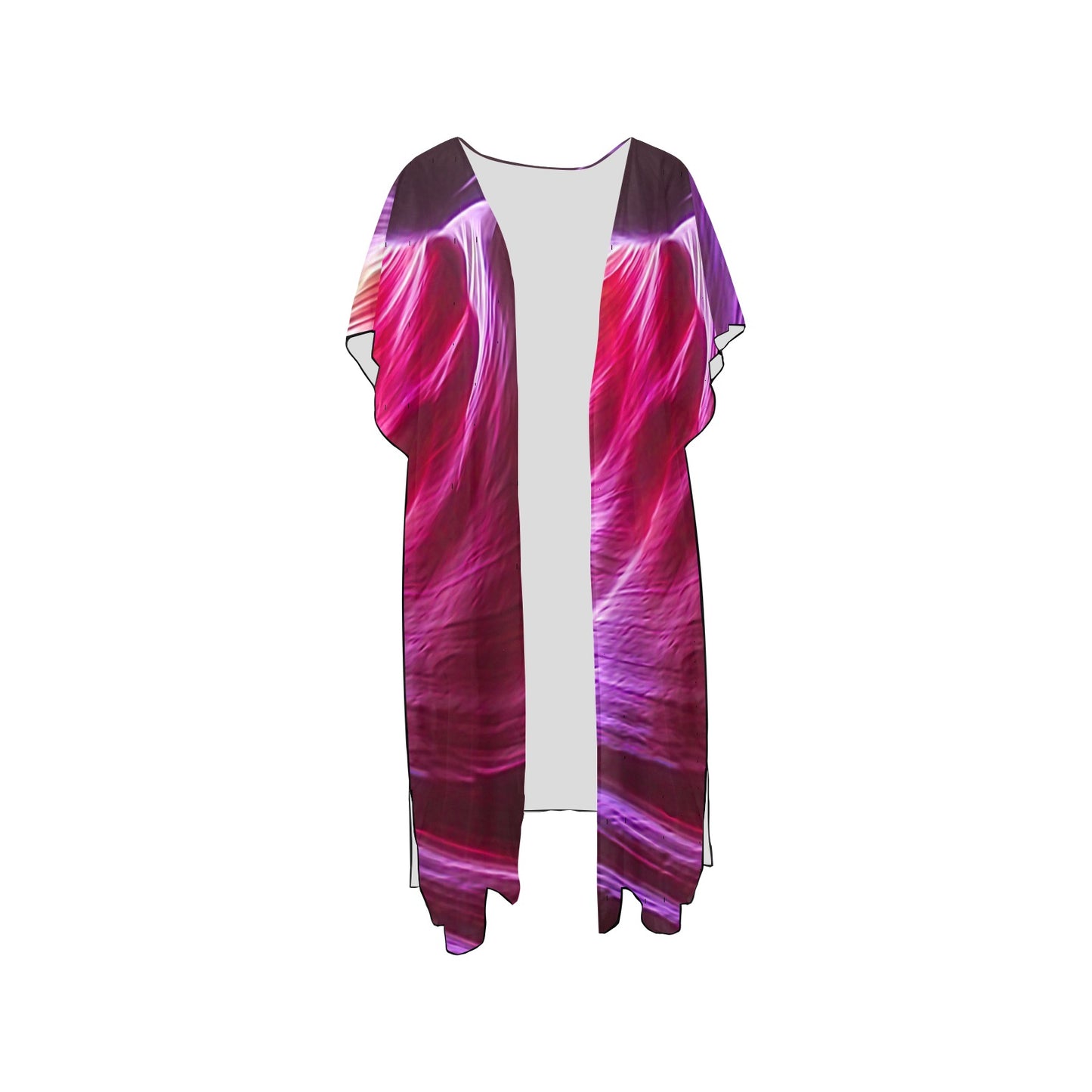 Purple Winds  Chiffon Cover Up