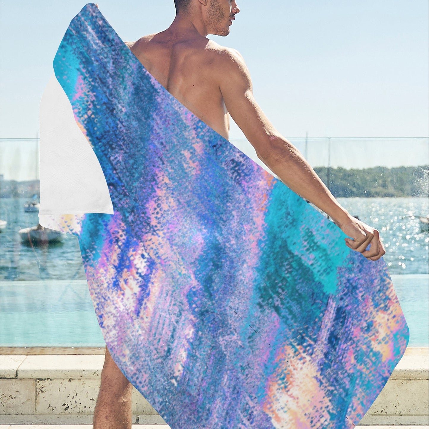 Pastel Blends Beach Towel 32"x 71"