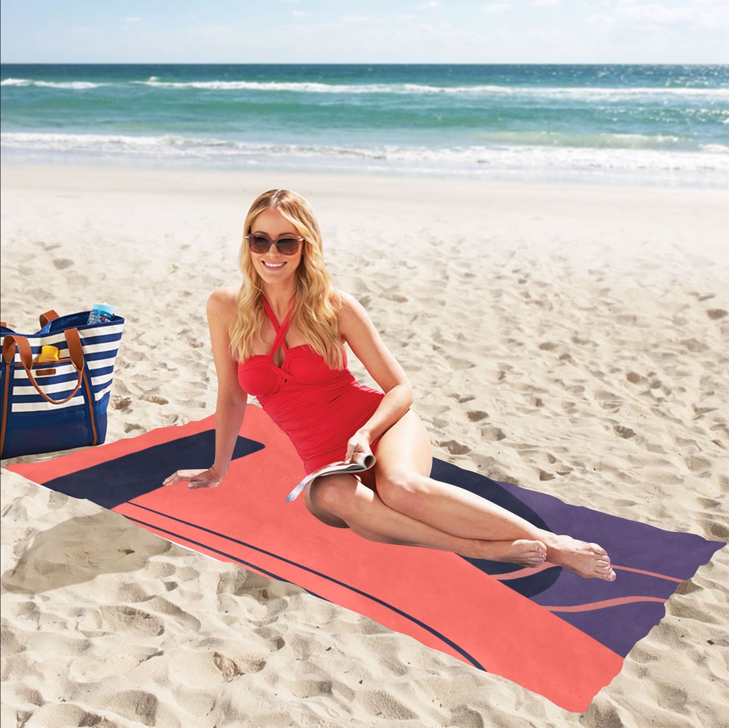 Orange You Beach Towel 32"x 71"