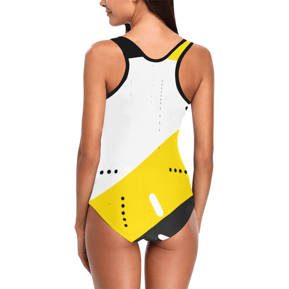 Black & Yellow Swimsuit