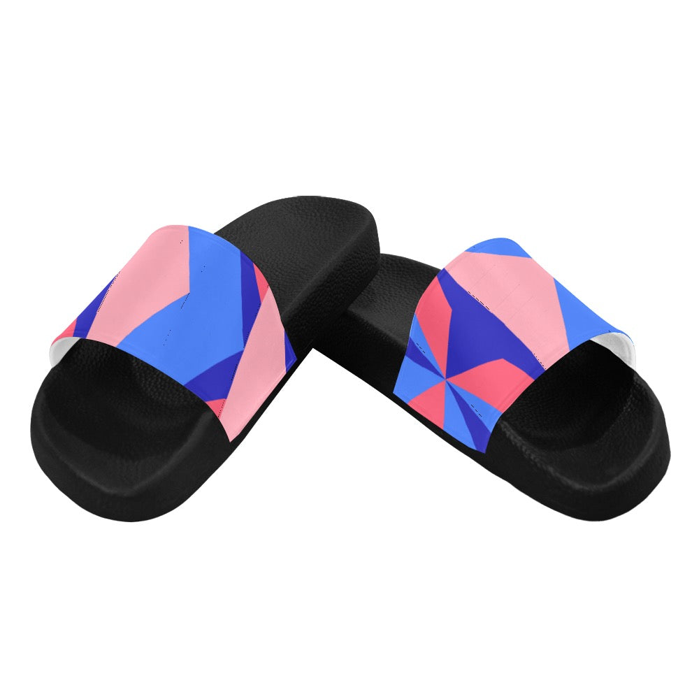 Color Abstract Women's Slides