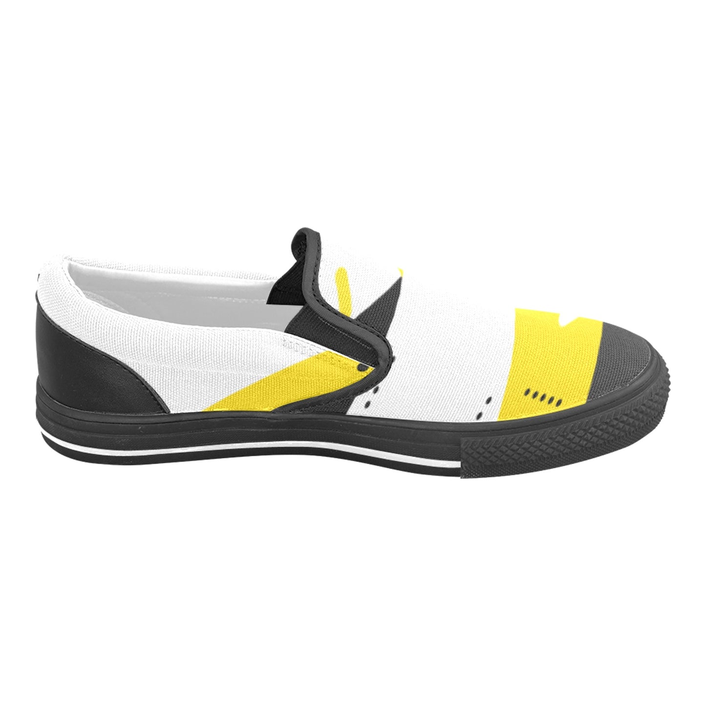 Black & Yellow Men's Slip-on Shoes