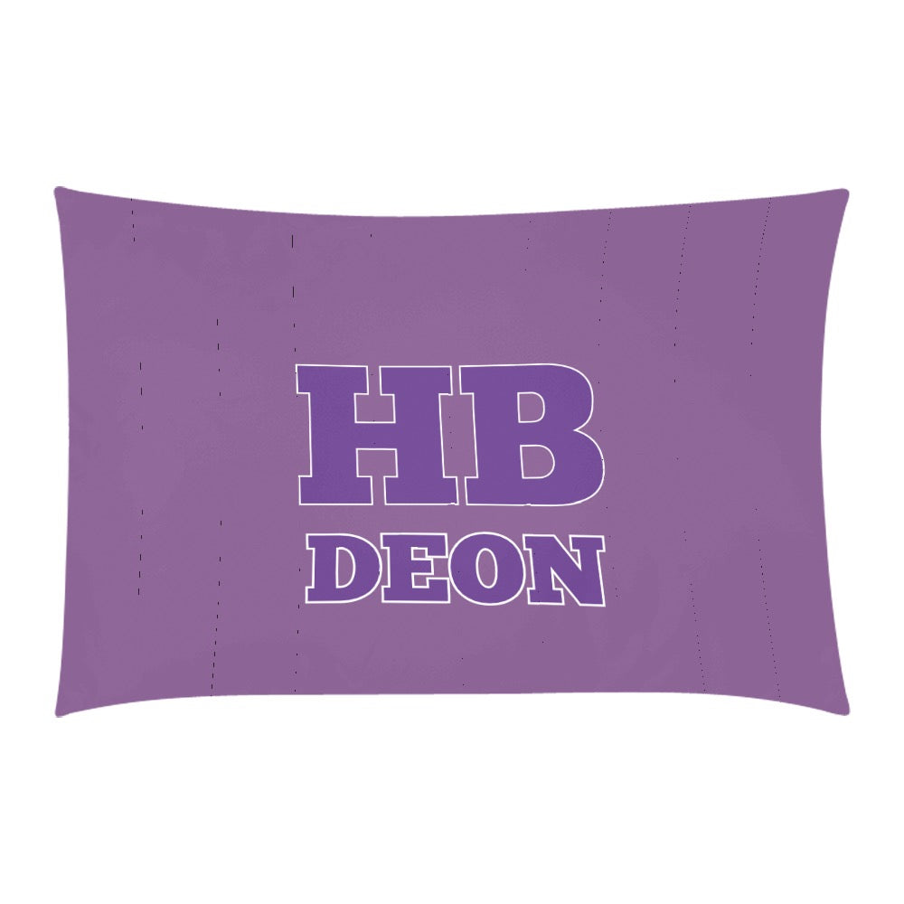 Purple & White HBCU 3-Piece Bedding Set