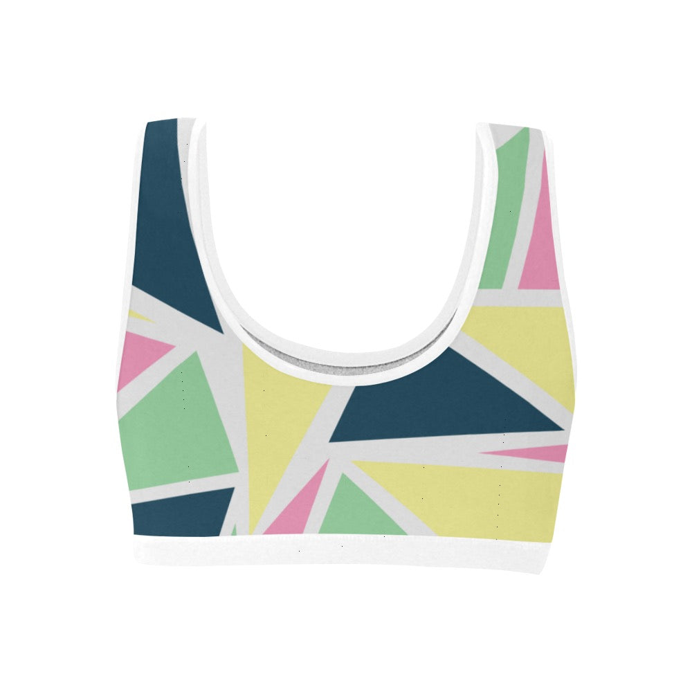 Colored Angles Women's Sports Bra