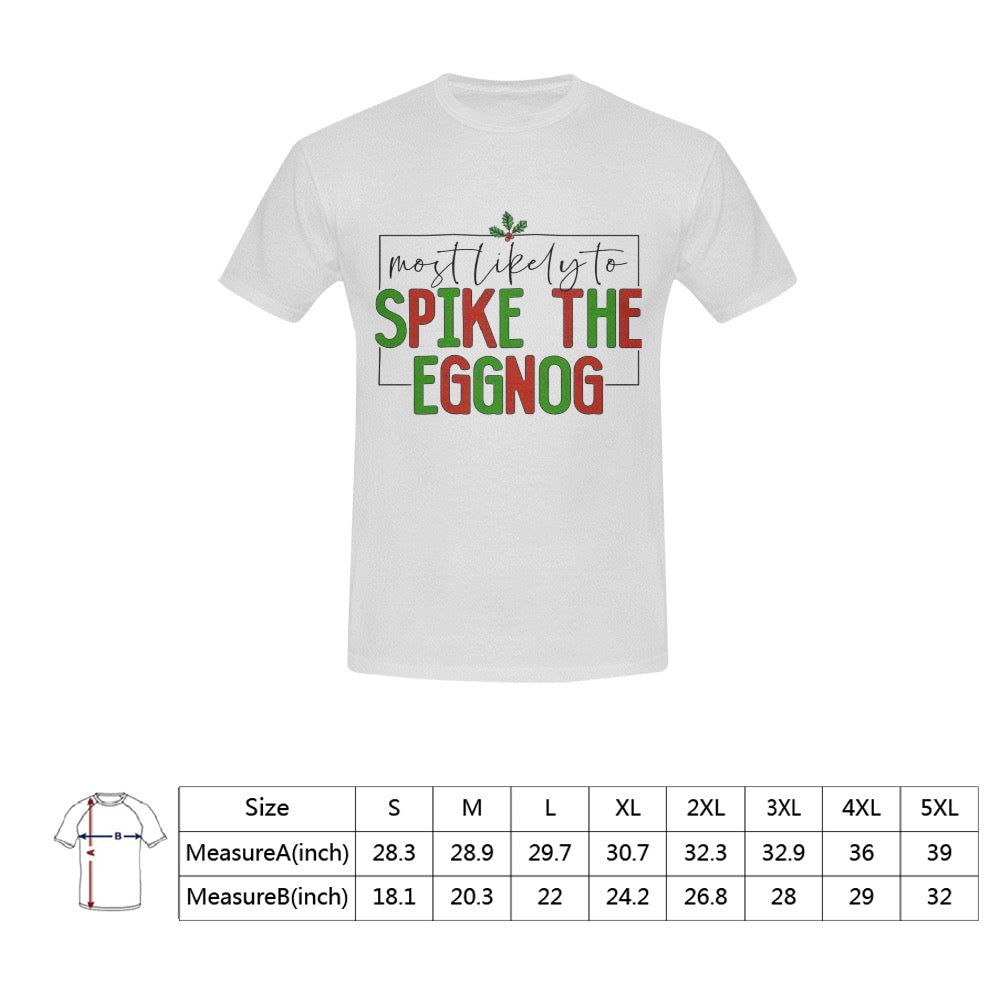 CHRISTMAS - Spike The Egg Nog Men's T-Shirt