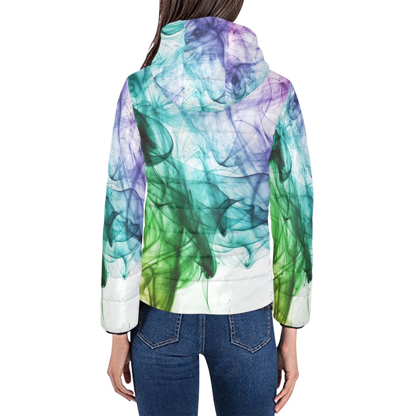 Color Swirl Women's Hooded Jacket